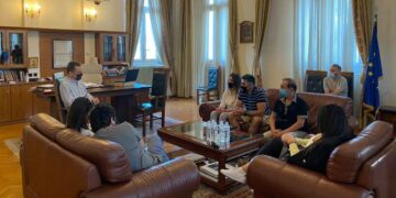 Συνάντηση του δημάρχου Κοζάνης Λάζαρου Μαλούτα με εκπροσώπους του δικτύου «Ελεύθεροι Νέοι»