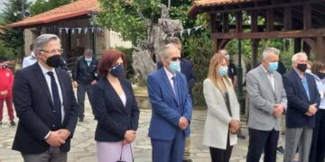Η Π. Βρυζίδου στη Δαμασκηνιά Βοΐου για το ετήσιο μνημόσυνο υπέρ των πεσόντων Μακεδονομάχων στη μάχη της Οσνίτσανης