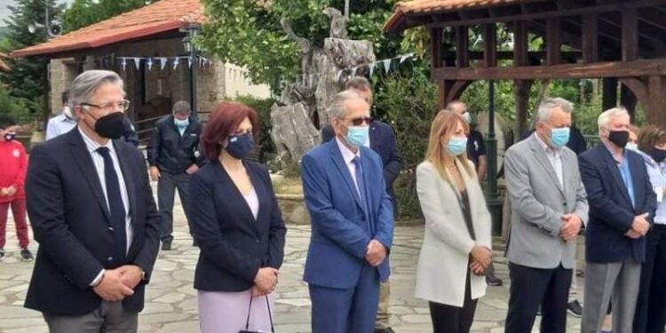 Η Π. Βρυζίδου στη Δαμασκηνιά Βοΐου για το ετήσιο μνημόσυνο υπέρ των πεσόντων Μακεδονομάχων στη μάχη της Οσνίτσανης