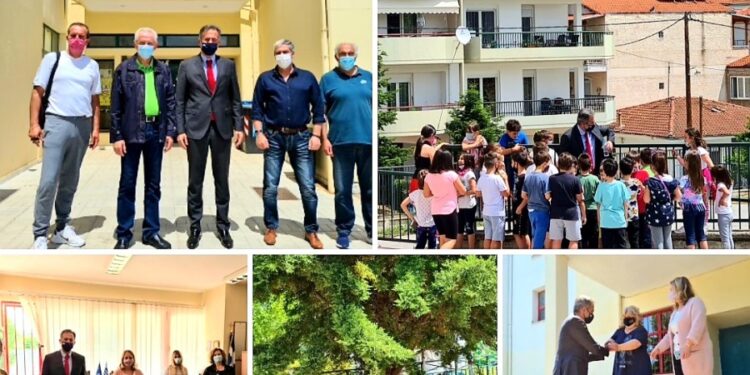 Επίσκεψη του Βουλευτή Π.Ε. Κοζάνης Στάθη Κωνσταντινίδη σε σχολικές μονάδες του Νομού και ευχές για την έναρξη των Πανελλαδικών Εξετάσεων