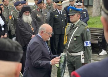 Εκπρόσωπος του Πρωθυπουργού Κυριάκου Μητσοτάκη ο  Υφυπουργός Μεταφορών και Υποψήφιος Βουλευτής Ν. Κοζάνης στο μνημόσυνο  των πεσόντων Μακεδονομάχων  και του Ζαχαρία Ανδρούτσου ή Καπετάν Φούφα, που πολέμησαν υπέρ πίστεως και πατρίδος κατά τον Μακεδονικό Αγώνα