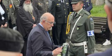 Εκπρόσωπος του Πρωθυπουργού Κυριάκου Μητσοτάκη ο  Υφυπουργός Μεταφορών και Υποψήφιος Βουλευτής Ν. Κοζάνης στο μνημόσυνο  των πεσόντων Μακεδονομάχων  και του Ζαχαρία Ανδρούτσου ή Καπετάν Φούφα, που πολέμησαν υπέρ πίστεως και πατρίδος κατά τον Μακεδονικό Αγώνα