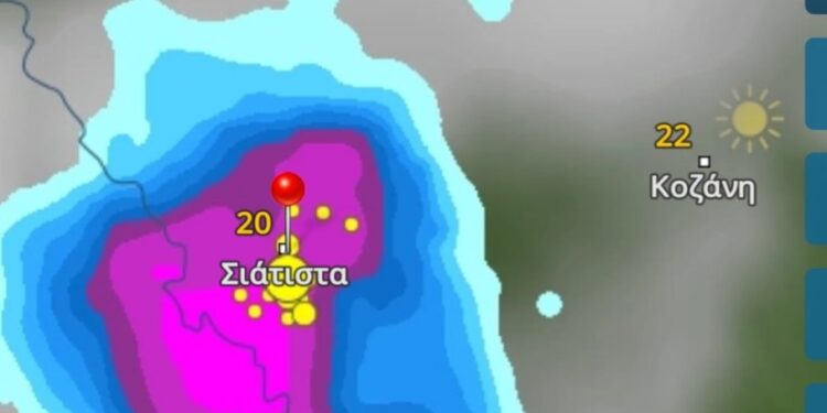 Σιάτιστα: Καταστροφές από κεραυνούς το μεσημέρι της Πέμπτης