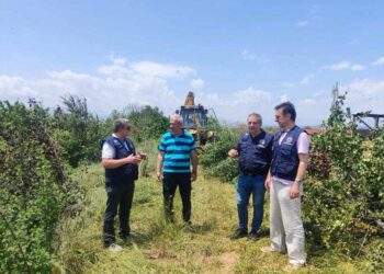 Επίσκεψη του Αντιπεριφερειάρχη Πολιτικής Προστασίας Θωμά Μάνου στις έκτακτες παρεμβάσεις Πολιτικής Προστασίας στην Τ.Κ. Ανατολικού Εορδαίας