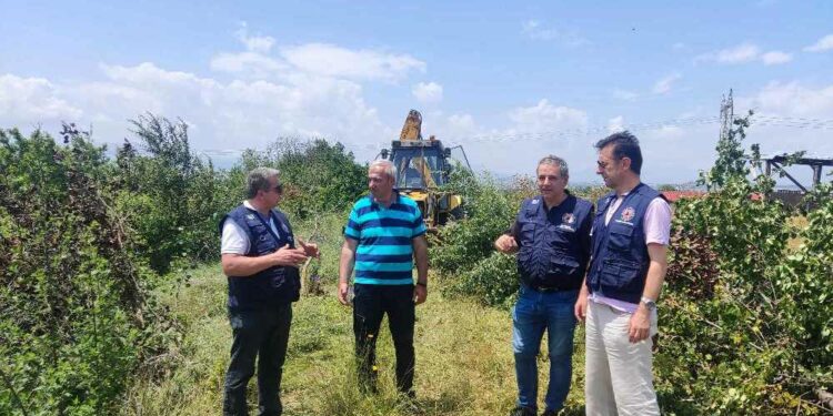 Επίσκεψη του Αντιπεριφερειάρχη Πολιτικής Προστασίας Θωμά Μάνου στις έκτακτες παρεμβάσεις Πολιτικής Προστασίας στην Τ.Κ. Ανατολικού Εορδαίας