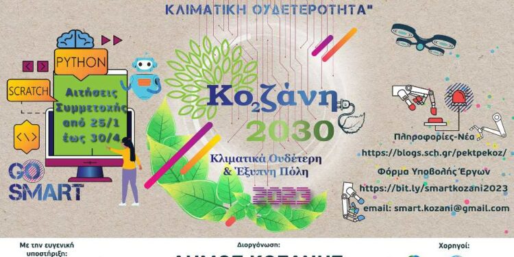 «Κοζάνη 2030: Στο δρόμο για την κλιματική ουδετερότητα» – Οι προτάσεις  που διακρίνονται στο Μαθητικό & Φοιτητικό Διαγωνισμό Προγραμματισμού