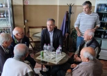 Στη Σιάτιστα ο υποψήφιος βουλευτής με τη Νέα Δημοκρατία, Στάθης Κωνσταντινίδης