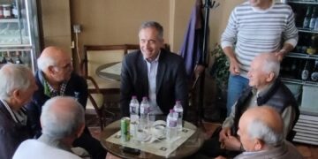 Στη Σιάτιστα ο υποψήφιος βουλευτής με τη Νέα Δημοκρατία, Στάθης Κωνσταντινίδης