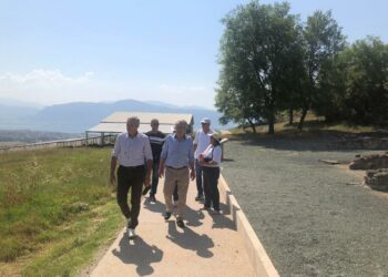 Το έργο «Μερική Ανάδειξη της Πόλης της Αρχαίας Αιανής» επισκέφθηκε ο Αντιπεριφερειάρχης Γ. Βαβλιάρας