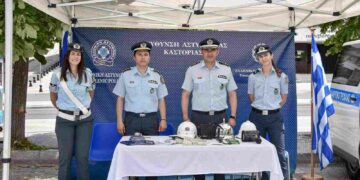 Ολοκληρώθηκε με επιτυχία η λειτουργία περιπτέρου κυκλοφοριακής αγωγής  του Τμήματος Τροχαίας Καστοριάς στο πλαίσιο της  1ης Έκθεσης Ιστορικών Οχημάτων Καστοριάς