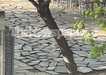 Επιχειρηματίας πλακόστρωσε πάρκο για να βάζει τραπεζάκια – Ετοίμαζε τα τσιμέντα στην κουζίνα του εστιατορίου