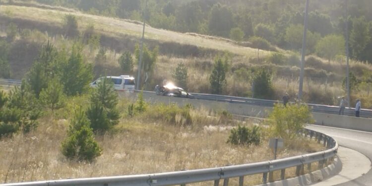 Εκτροπή ΙΧ στον κάθετο της Εγνατίας στη Σιάτιστα