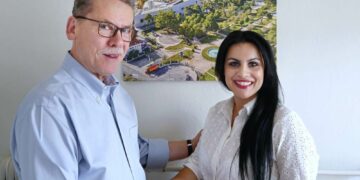 Η Χριστίνα Παλέντζα με το Λάζαρο Μαλούτα