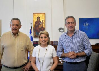 Ενημερωτική συζήτηση στο Διοικητήριο για τα 30+ μεγάλα έργα που αλλάζουν τη Θεσσαλονίκη παρουσία των Υφυπουργών Υποδομών και Μεταφορών Χριστίνα Αλεξοπούλου και Νίκου Ταχιάου