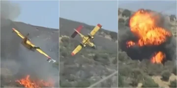 Σοκ από την πτώση του Canadair: Αγνοούμενοι οι πιλότοι- Πώς έγινε η τραγωδία