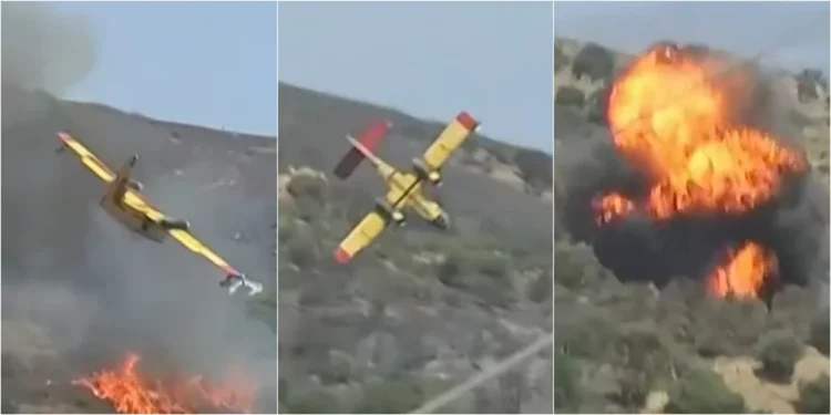 Σοκ από την πτώση του Canadair: Αγνοούμενοι οι πιλότοι- Πώς έγινε η τραγωδία