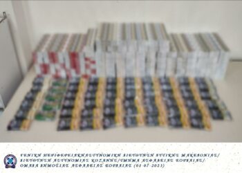 Πτολεμαΐδα: 2 συλλήψεις για λαθραία τσιγάρα και καπνό