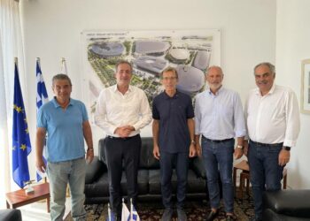 Συνάντηση εργασίας του Στάθη Κωνσταντινίδη με τη διοίκηση της ΔΕΘ-Ηelexpo ενόψει των εγκαινίων της 87ης Δ.Ε.Θ.
