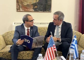 Εθιμοτυπική συνάντηση του κ. Στάθη Κωνσταντινίδη με τον Γενικό Πρόξενο των ΗΠΑ στη Θεσσαλονίκη κ. Jerry Ismail