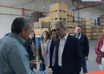 Ο Γιώργος Αμανατίδης στις εγκαταστάσεις της Γ.Ε.Ο.Κ