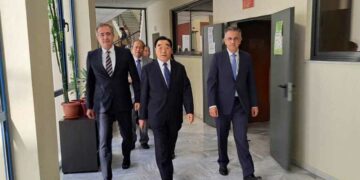 Συνάντηση του Περιφερειάρχη Δυτικής Μακεδονίας Γιώργου Κασαπίδη, με τον Πρέσβη της Λαϊκής Δημοκρατίας της Κίνας, Xiao Junzheng