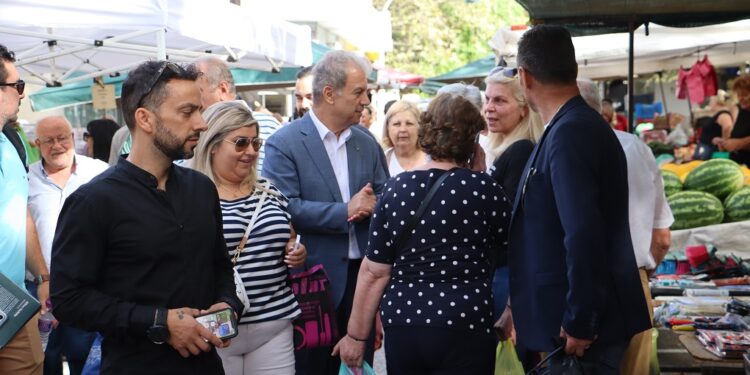 Γιώργος Αμανατίδης «Συμμαχία για την Ανάπτυξη»: Στην Λαϊκή Αγορά Κοζάνης και σε εμπορικά καταστήματα