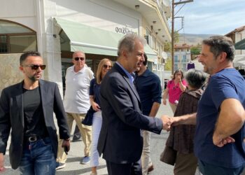 Γιώργος Αμανατίδης-«Συμμαχία για την Ανάπτυξη»: Συναντήσεις με τον εμπορικό κόσμο της Σιάτιστας. Επισκέψεις σε Καρυοχώρι, Αγ. Χριστόφορο και Ανατολικό