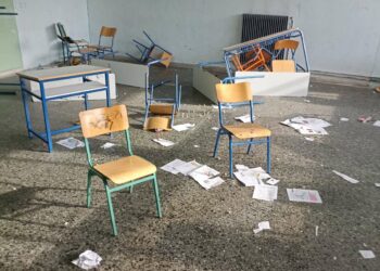 Κοζάνη: Τα διέλυσαν όλα στην κατάληψη του 2ου ΕΠΑΛ. Εικόνες ντροπής