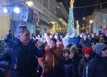 Βόιο: Άναψε το Χριστουγεννιάτικο δέντρο στη Νεάπολη.  Βίντεο και φωτογραφίες