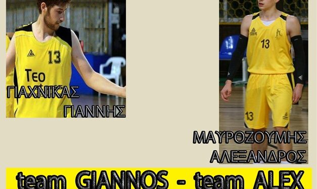 Αγώνας Μπάσκετ στη Μνήμη του Γιάννη & Αλέξανδρου 26 Δεκεμβρίου 2023