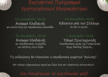 Το Εορταστικό πρόγραμμα Χριστουγέννων στο Μικρόκαστρο