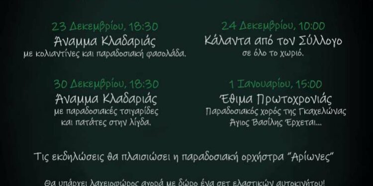 Το Εορταστικό πρόγραμμα Χριστουγέννων Μικροκάστρου