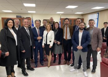 Ανταλλαγή πρωτοχρονιάτικων ευχών από τον  Περιφερειάρχη Δυτικής Μακεδονίας Γιώργο Αμανατίδη. Φωτογραφίες