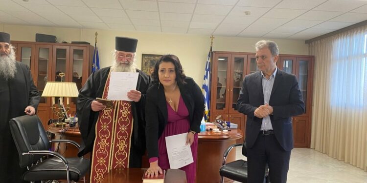 Περιφέρεια Δυτικής Μακεδονίας:  Ορκωμοσία Περιφερειακής Συμβούλου Ελένης Χονδροματίδου