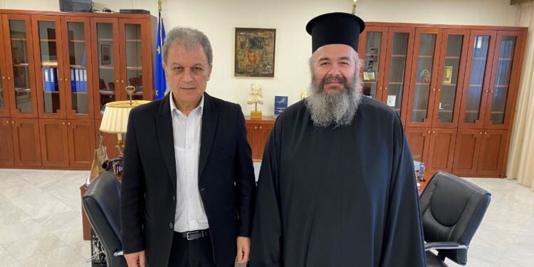 Συνάντηση του Περιφερειάρχη Δυτικής Μακεδονίας με τον Μητροπολίτη Φλωρίνης, Πρεσπών & Εορδαίας