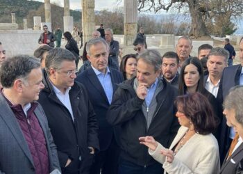 Ο ΥΜΑΘ Στάθης Κωνσταντινίδης στα εγκαίνια του αναστηλωμένου και αποκατεστημένου ανακτόρου του Φιλίππου Β’ στις Αιγές