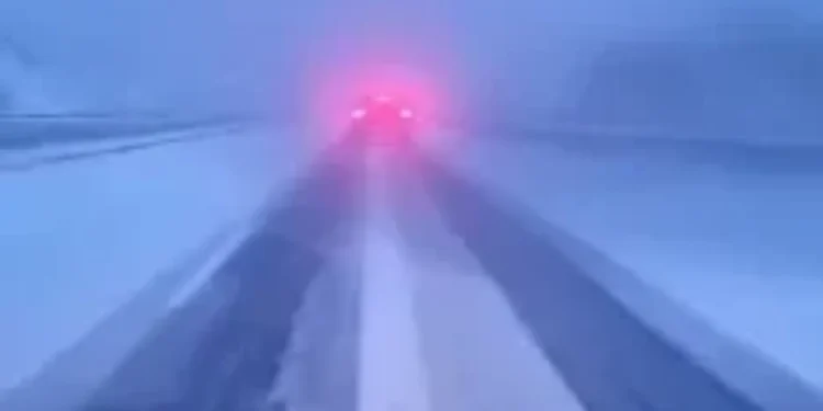 Ώρα 07:45: Δείτε πόσο χιονίζει στο δρόμο Κοζάνης-Πτολεμαϊδας-Βίντεο στο ύψος Μαυροδεντρίου