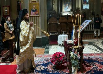 Μνημόσυνο για τον ηρωικό Γερμανό Καραβαγγέλη στην Ελληνορθόδοξη Ενορία του Μιλάνου