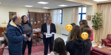 Επίσκεψη μαθητών στον Περιφερειάρχη και στους Αντιπεριφερειάρχες Δυτικής Μακεδονίας
