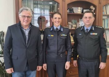 Επίσκεψη του Διοικητή της Πυροσβεστικής Ακαδημίας στο Δήμαρχο Βοΐου