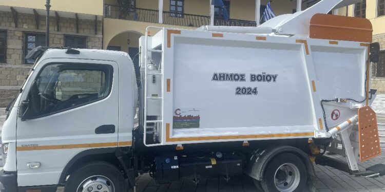 Καινούριο απορριμματοφόρο όχημα απέκτησε ο Δήμος Βοΐου συνολικού προϋπολογισμού 96.700,00 ευρώ