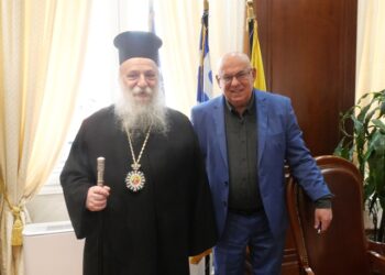 Επίσκεψη του Μητροπολίτη Γρεβενών κ.κ. Δαβίδ στον Δήμαρχο Γρεβενών