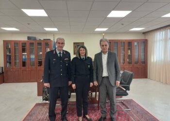 Εθιμοτυπική επίσκεψη του Γενικού Περιφερειακού Αστυνομικού Διευθυντή Κωνσταντίνου Σπανούδη στον Περιφερειάρχη