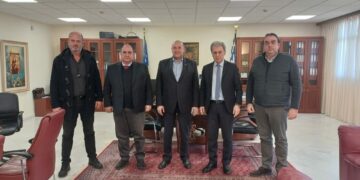 Συνάντηση του Περιφερειάρχη Γιώργου Αμανατίδη με τον Πρόεδρο του ΕΚΑΒ,  τους Αντιπροέδρους και τον Διευθυντή Δυτικής Μακεδονίας και Ηπείρου