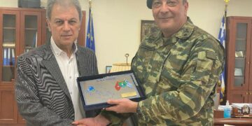 Εθιμοτυπική επίσκεψη του Διοικητή της 9ης Ταξιαρχίας στον Περιφερειάρχη
