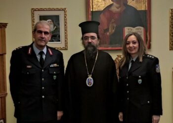 Εθιμοτυπική επίσκεψη του Γενικού Περιφερειακού Αστυνομικού Διευθυντή Δυτικής Μακεδονίας στο Μητροπολίτη Καστορίας