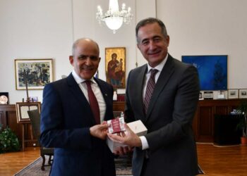 Η διεύρυνση των εξαγωγικών οριζόντων της Β. Ελλάδας προς τη Σαουδική Αραβία στο επίκεντρο της συνάντησης του ΥΜΑΘ Στάθη Κωνσταντινίδη με τον Πρέσβη Saad Alammar