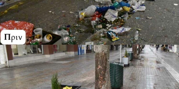 Πεντακάθαρη η Κοζάνη σε χρόνο ρεκόρ παρά τον μεγάλο όγκο απορριμμάτων λόγω Αποκριάς – Επί ποδός από τα χαράματα η Υπηρεσία Καθαριότητας του Δήμου (Βίντεο+Φωτογραφίες)