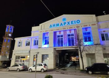 Δήμος Γρεβενών: Στα «μπλε της Ελλάδας» το Δημαρχείο  και το Ρολόι της πόλης για το «Χρυσό μας παιδί» Μίλτο Τεντόγλου