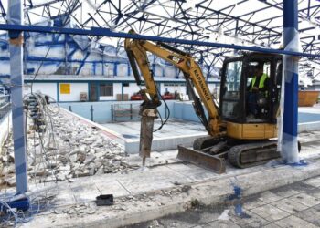 Γιάννης Κοκκαλιάρης: «Στοίχημά μας η γρήγορη παράδοση του Κολυμβητηρίου στους δημότες» – Ξεκίνησαν και προχωρούν οι εργασίες της ενεργειακής του αναβάθμισης (Βίντεο+Φωτογραφίες)